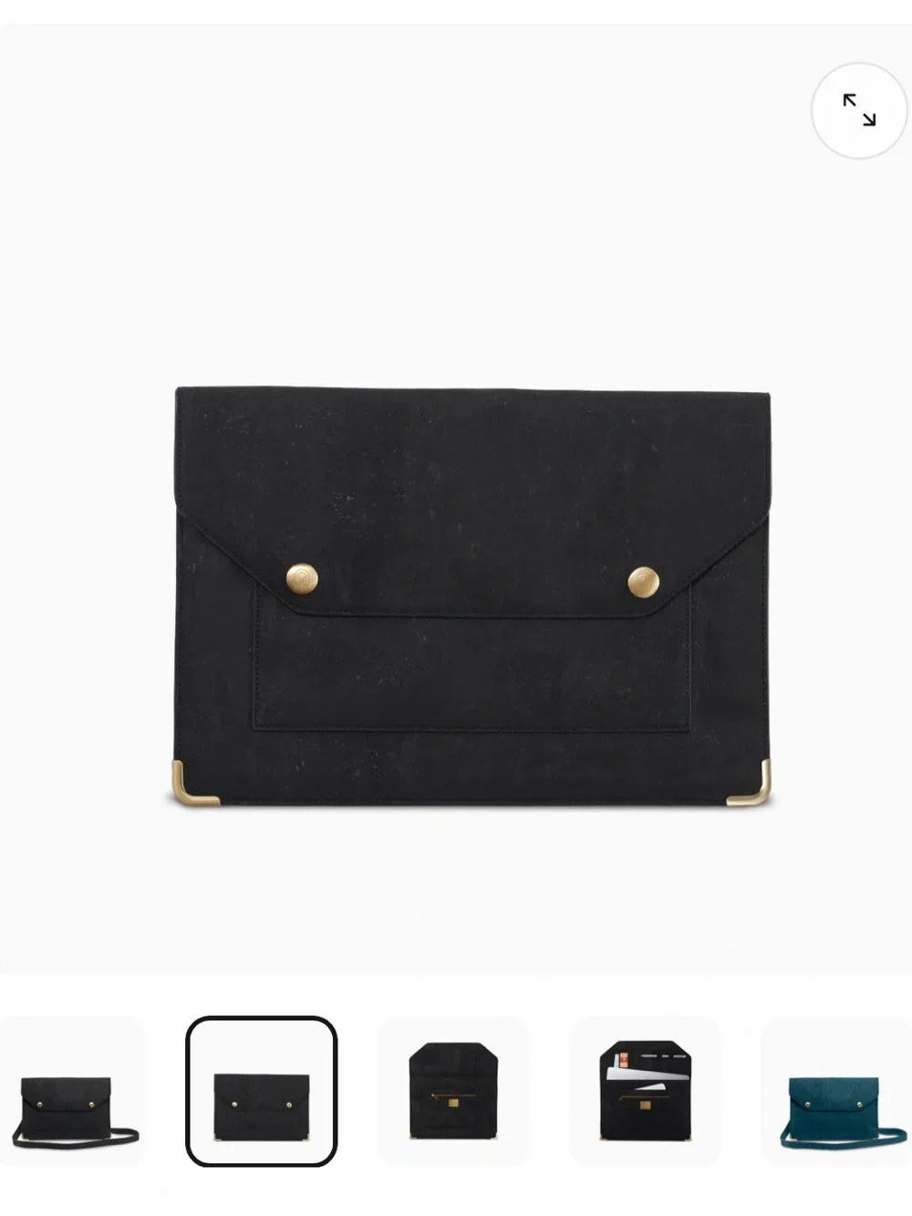 LaFlore Black Laptop Sleeve with Gold Accents